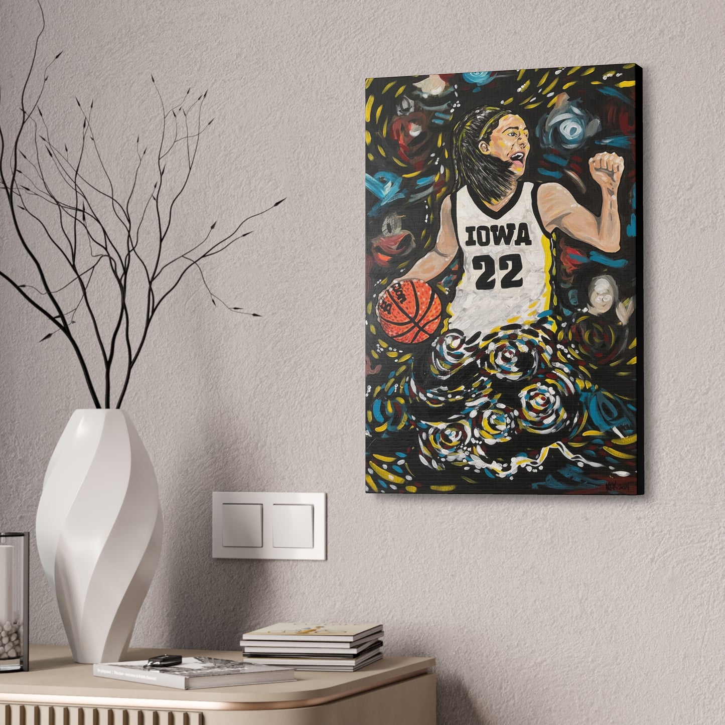 Athlete Series: Caitlin Clark #22 AoB Premium 1.5" Gallery Canvas