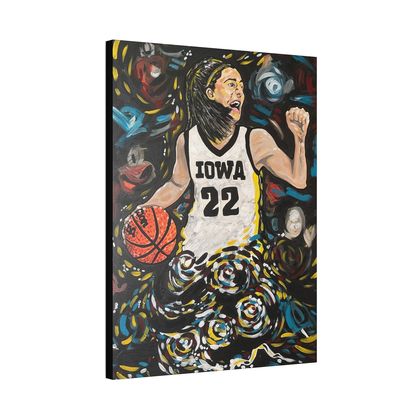 Athlete Series: Caitlin Clark #22 AoB Premium 1.5" Gallery Canvas