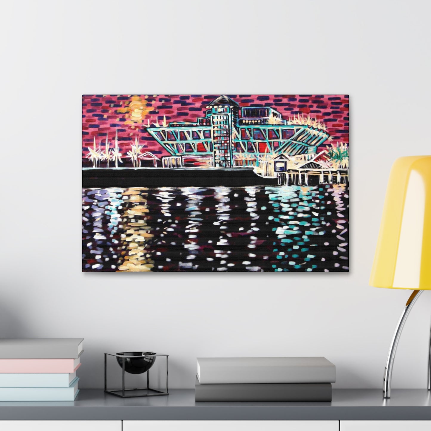 "Vintage St. Pete Pier" from the Coastal Bold Collection Premium 1.5" Gallery Canvas
