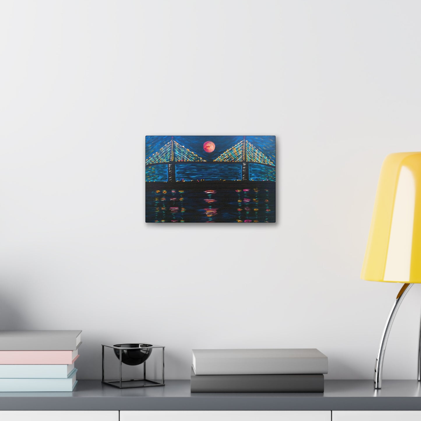 "Skyway at Night" from the Coastal Bold Collection Premium 1.5" Gallery Canvas
