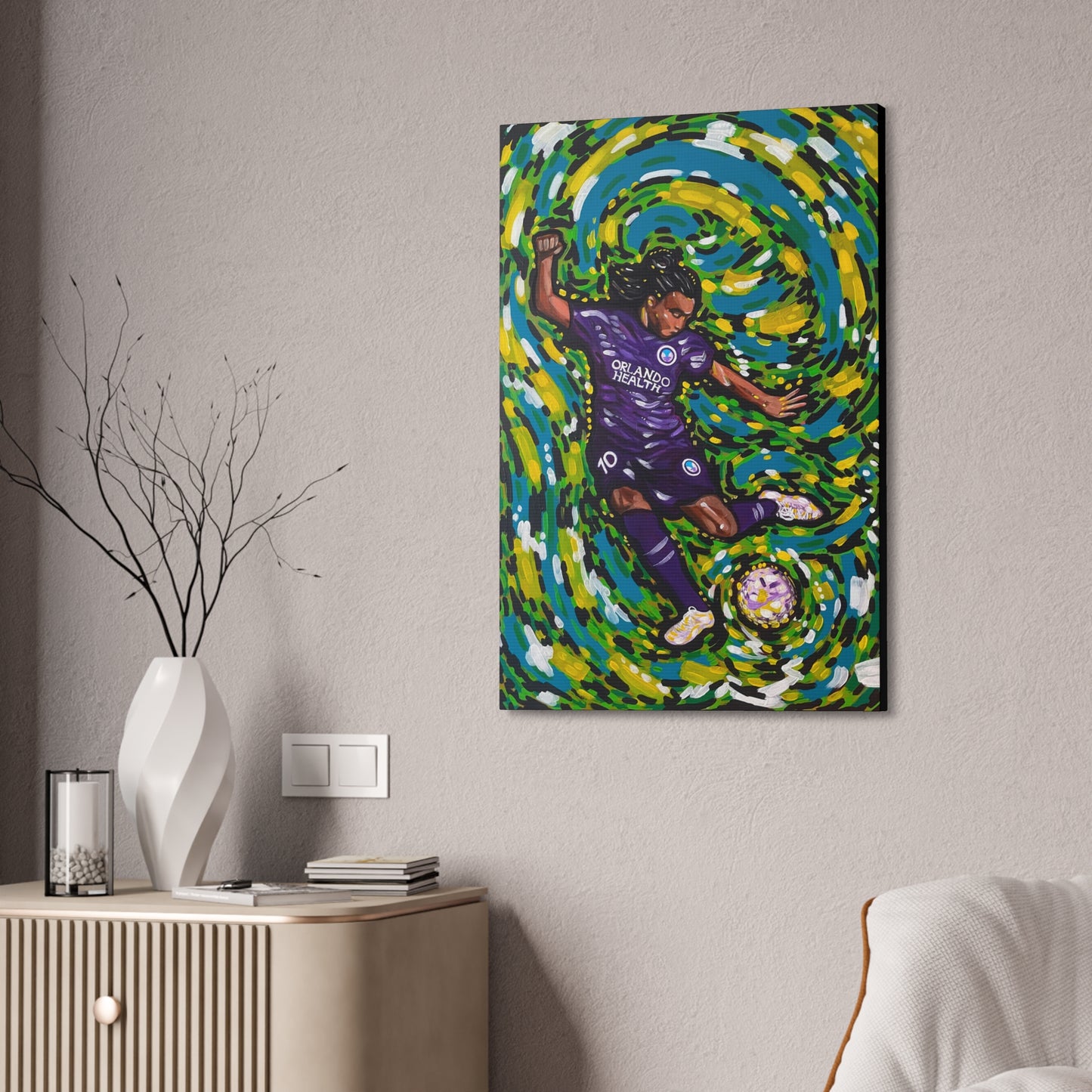 Athlete Series: Marta the GOAT AoB Premium 1.5" Gallery Canvas