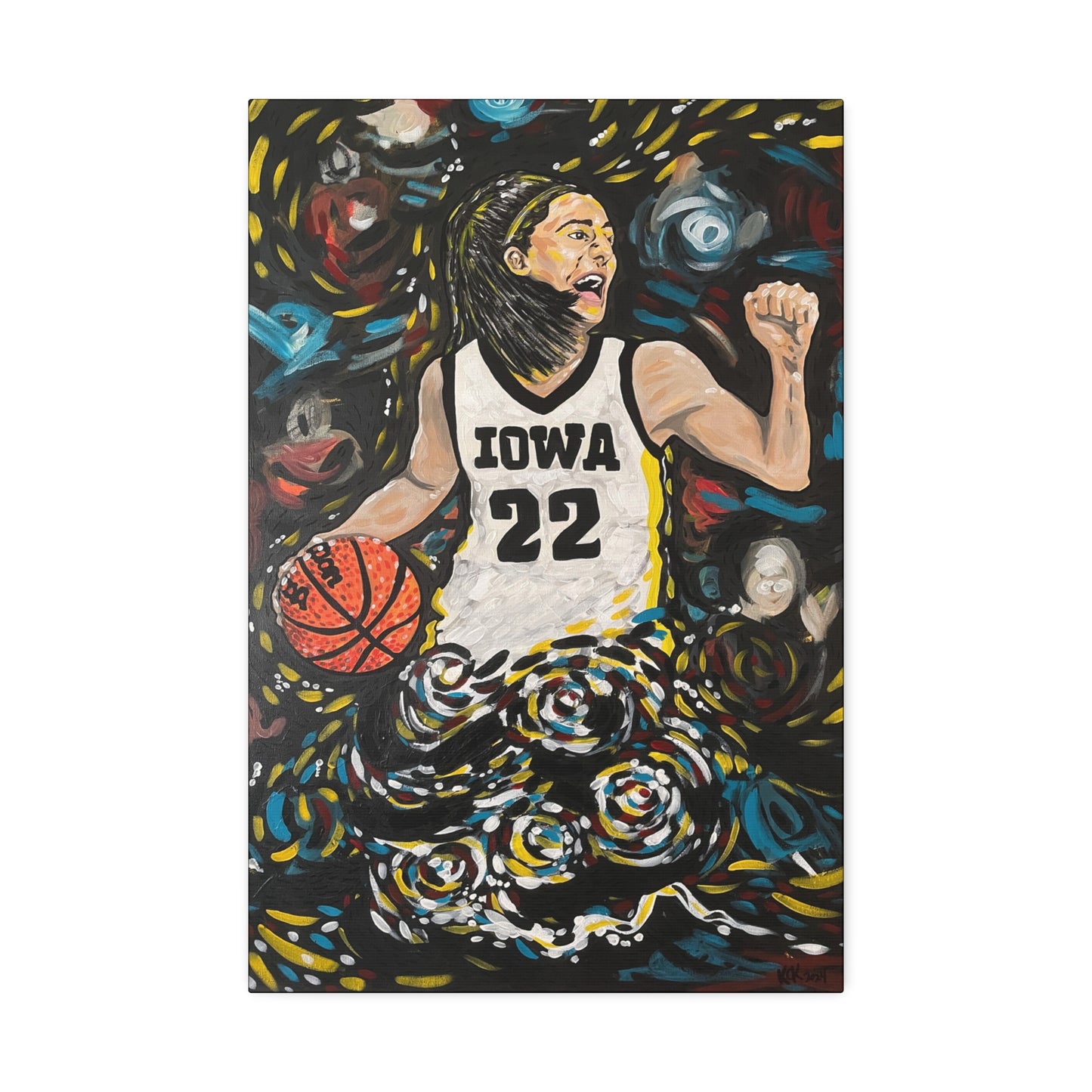 Athlete Series: Caitlin Clark #22 AoB Premium 1.5" Gallery Canvas