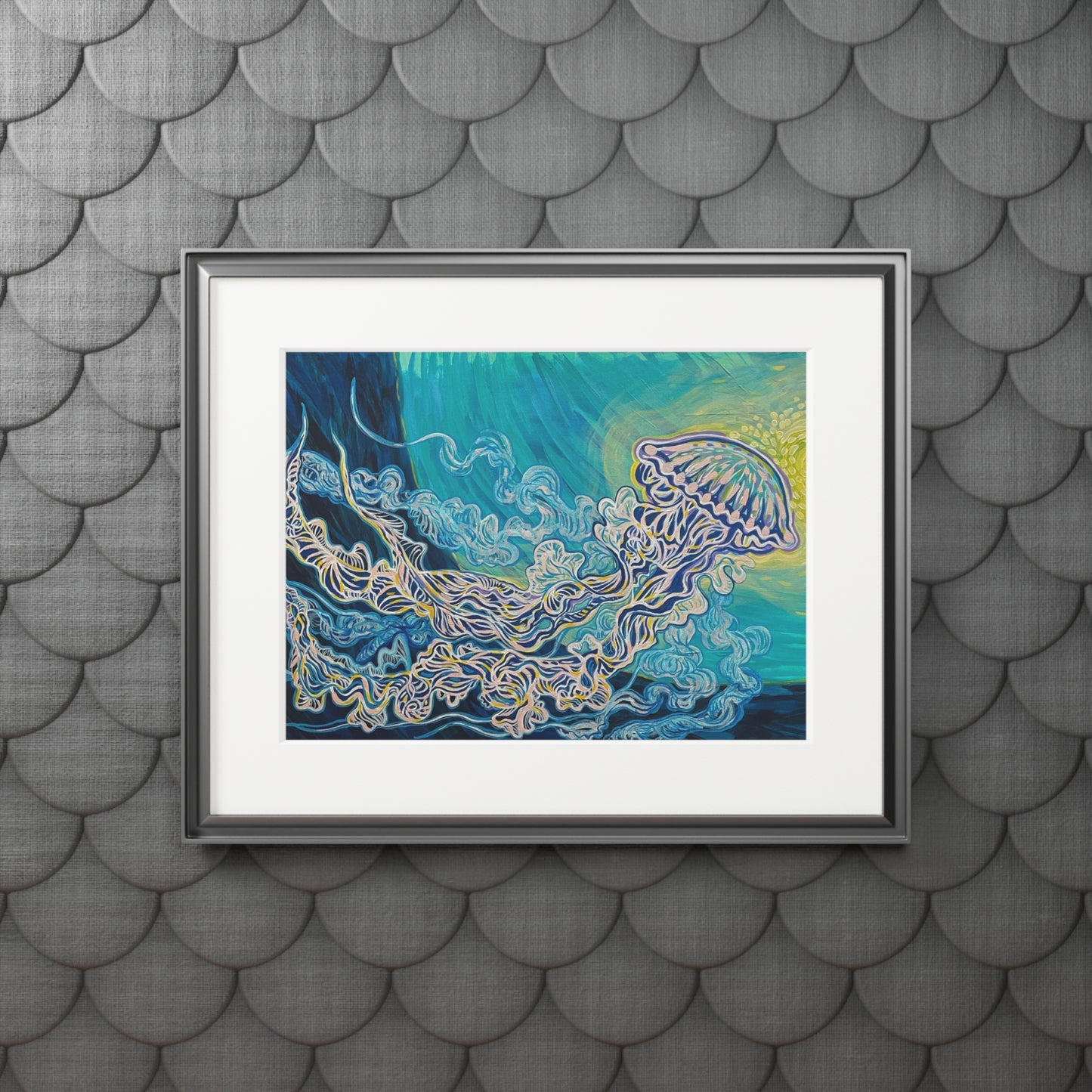 Jellyfish Joy Fine Art Matted Giclée Print