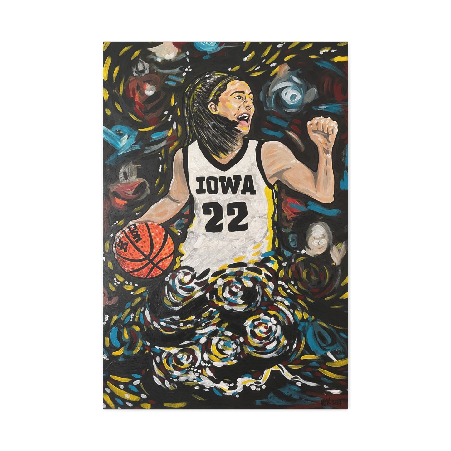Athlete Series: Caitlin Clark #22 AoB Premium 1.5" Gallery Canvas