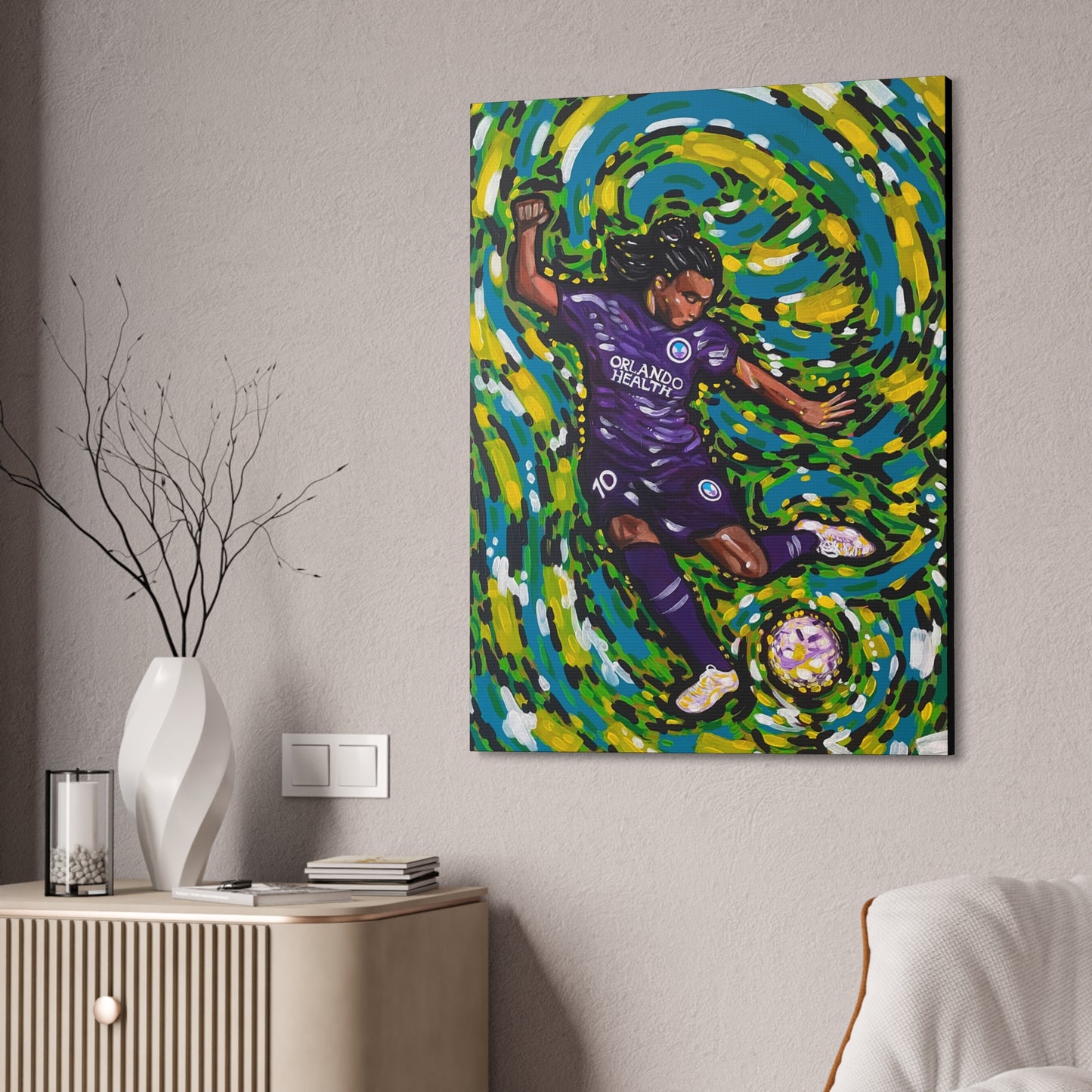 Athlete Series: Marta the GOAT AoB Premium 1.5" Gallery Canvas