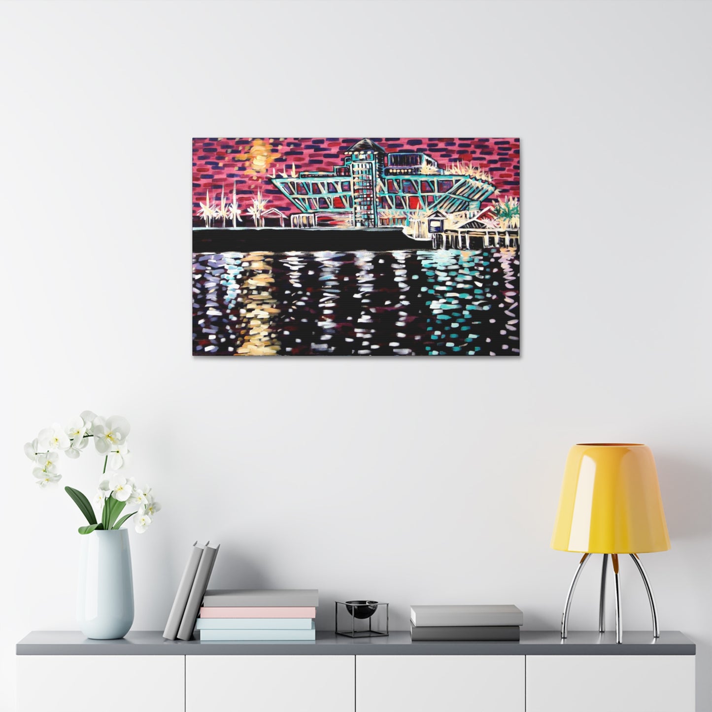 "Vintage St. Pete Pier" from the Coastal Bold Collection Premium 1.5" Gallery Canvas