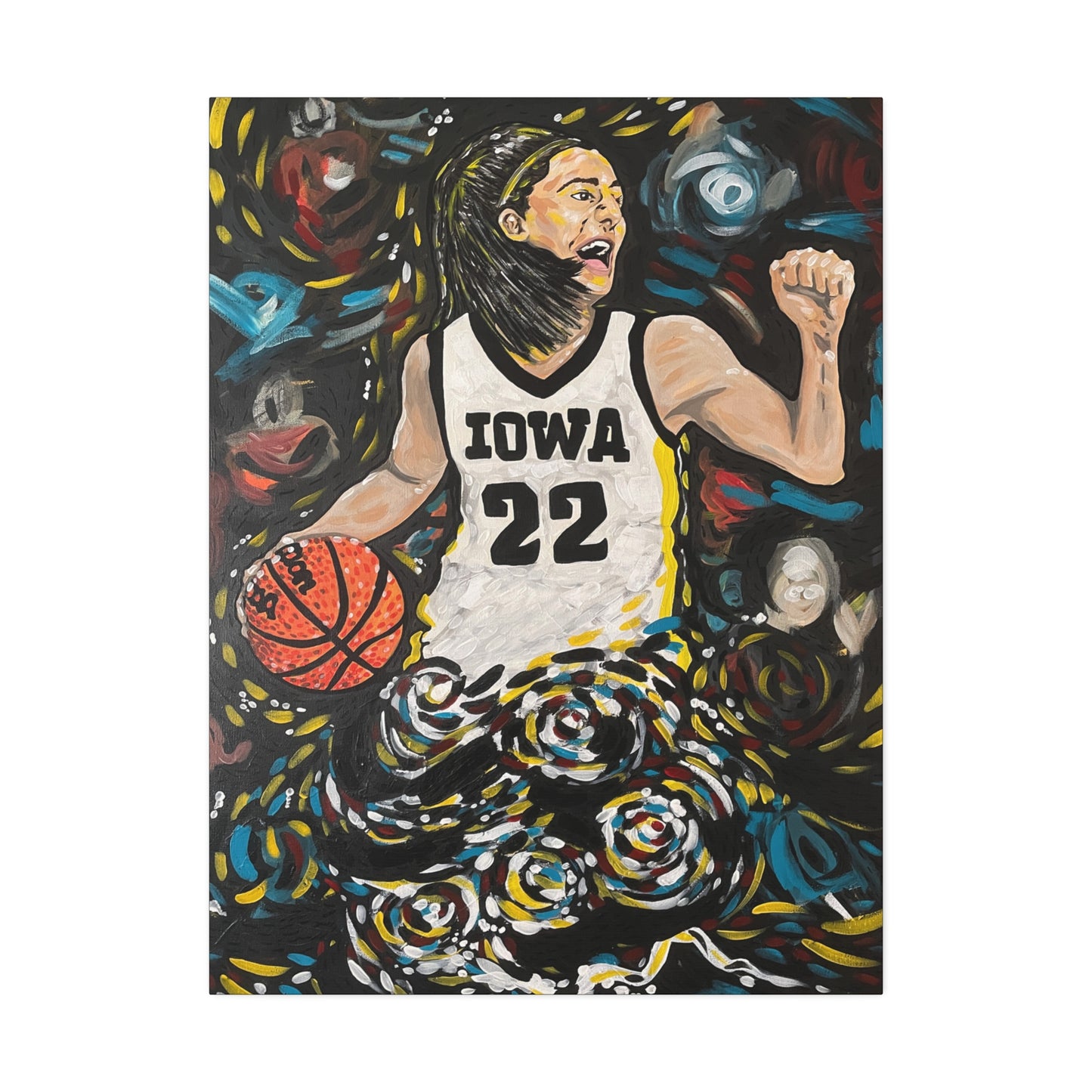 Athlete Series: Caitlin Clark #22 AoB Premium 1.5" Gallery Canvas