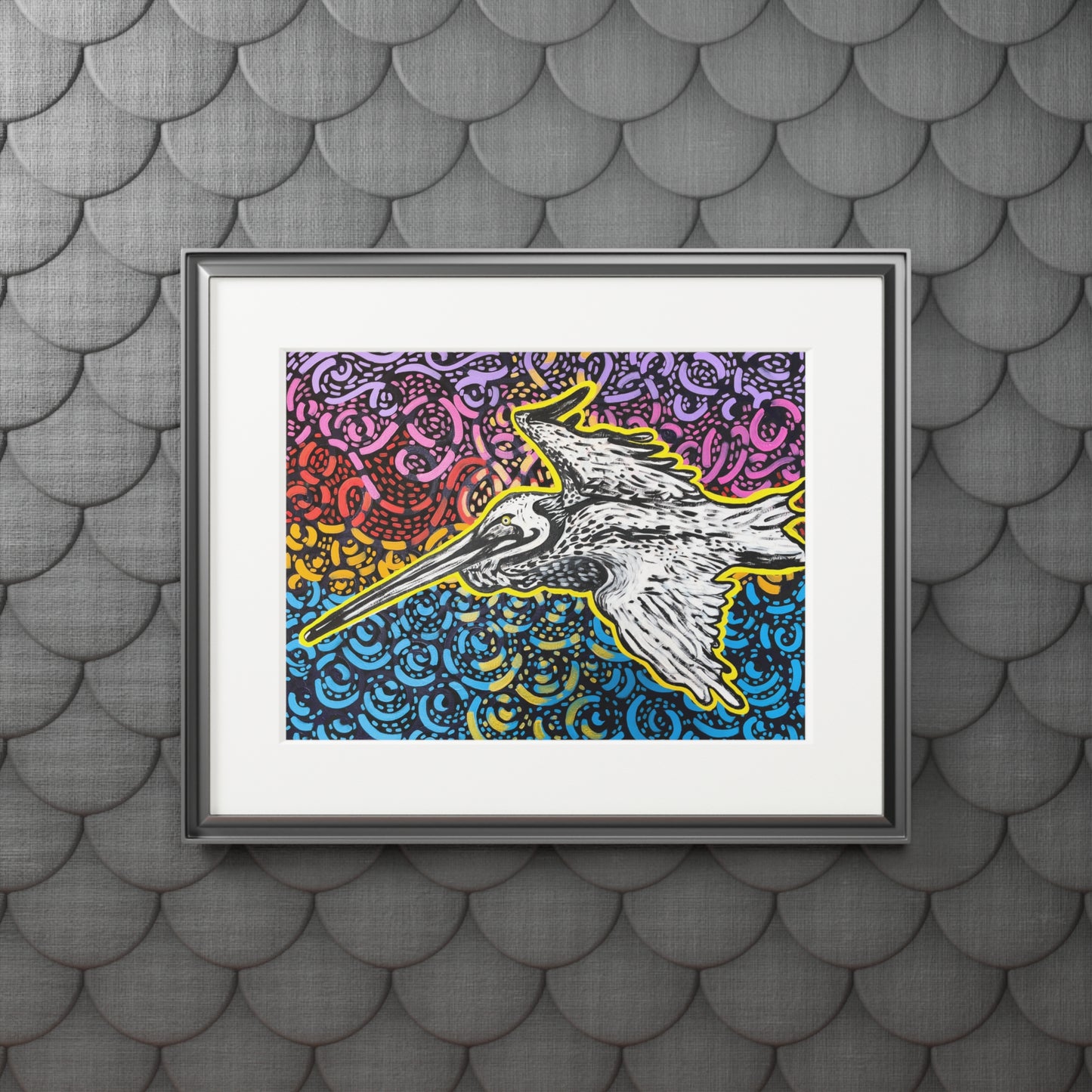 Big Ass Bird Fine Art Matted Giclée Print