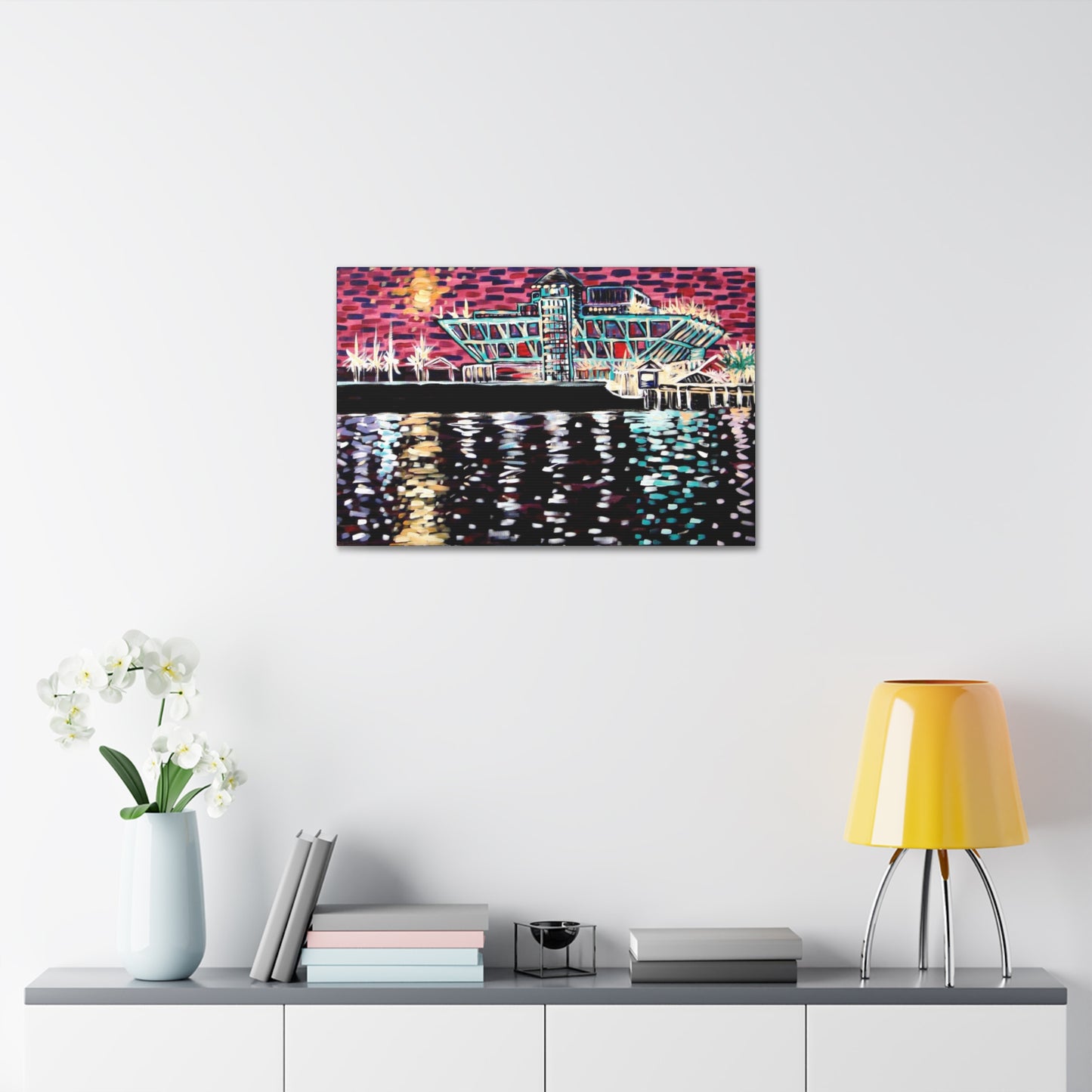 "Vintage St. Pete Pier" from the Coastal Bold Collection Premium 1.5" Gallery Canvas