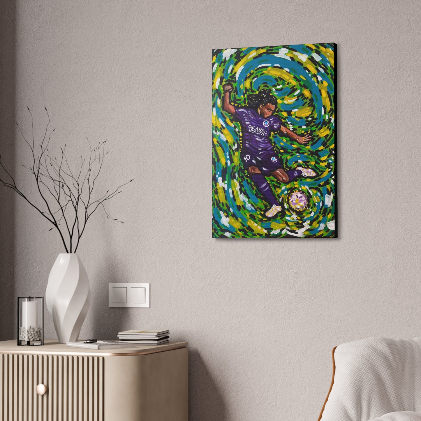 Athlete Series: Marta the GOAT AoB Premium 1.5" Gallery Canvas