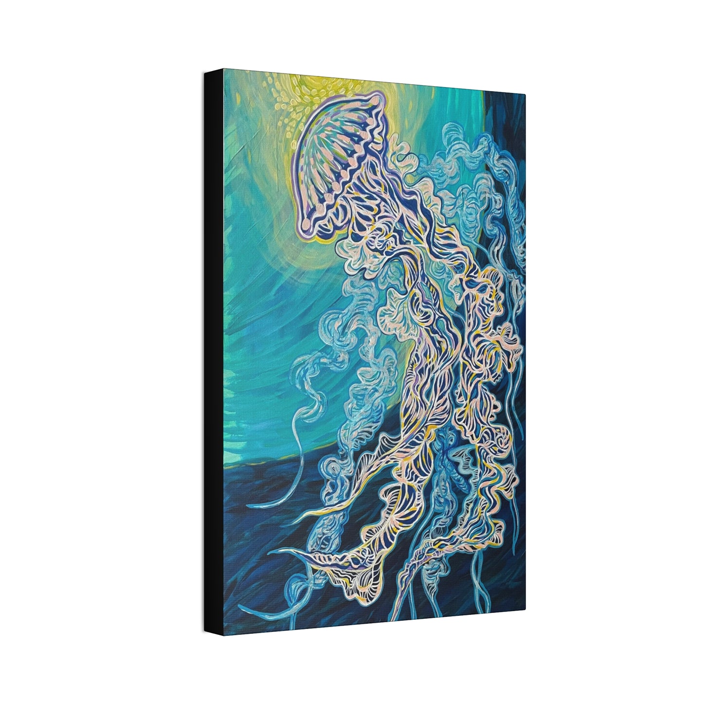 "Jellyfish Joy" from the Coastal Bold Collection Premium 1.5" Gallery Canvas