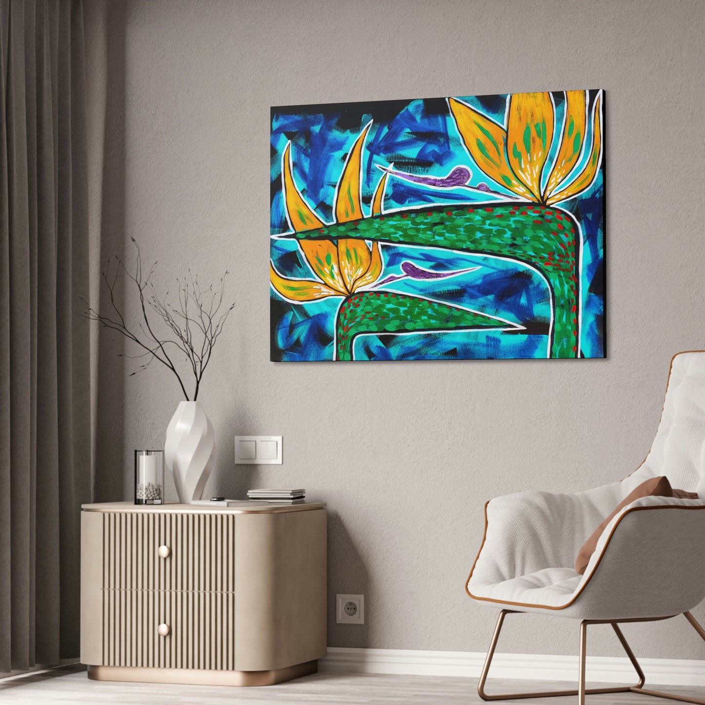 Birds of Paradise Striking AoB Premium 1.5'' Gallery Canvas