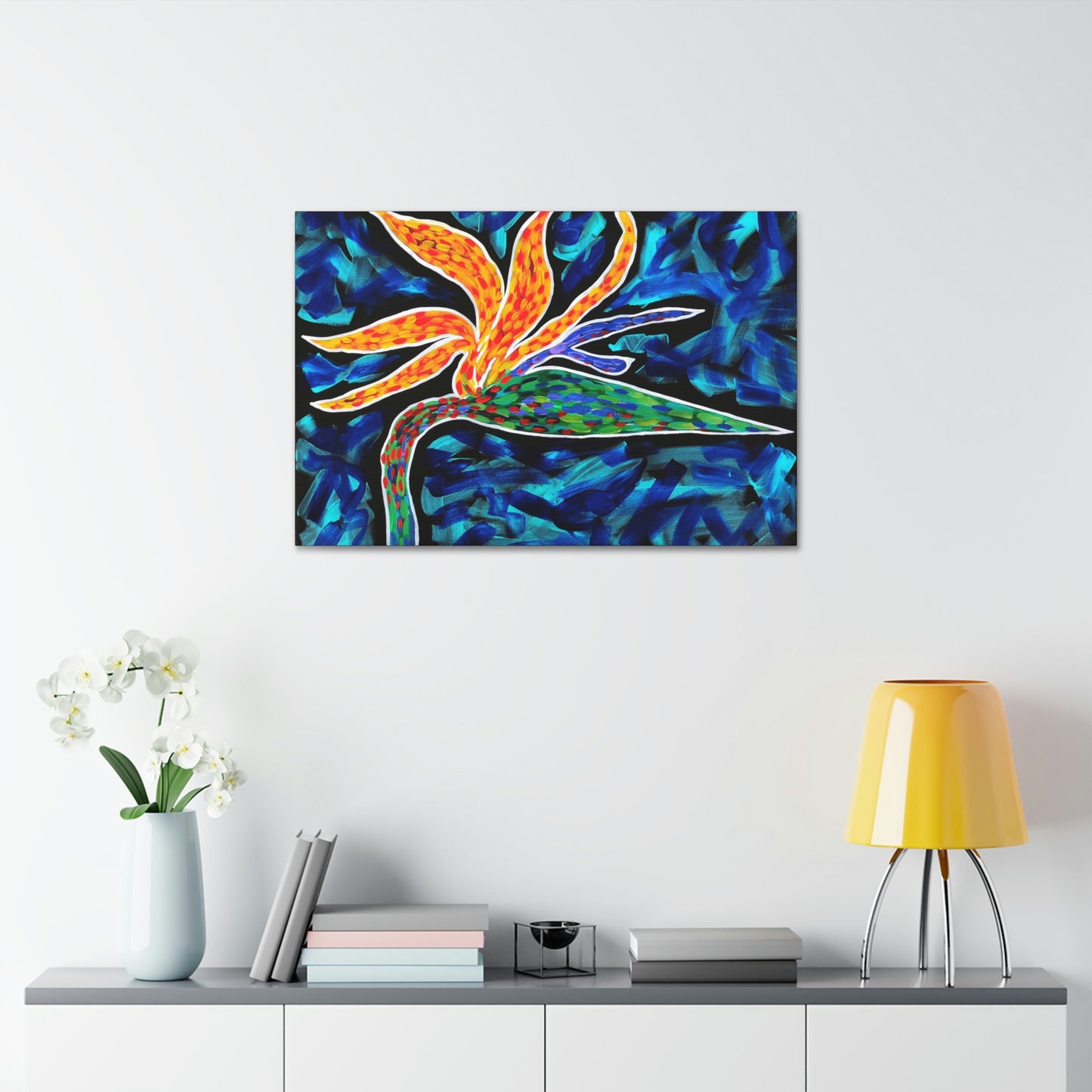 Single Bird of Paradise AoB Premium 1.5" Gallery Canvas