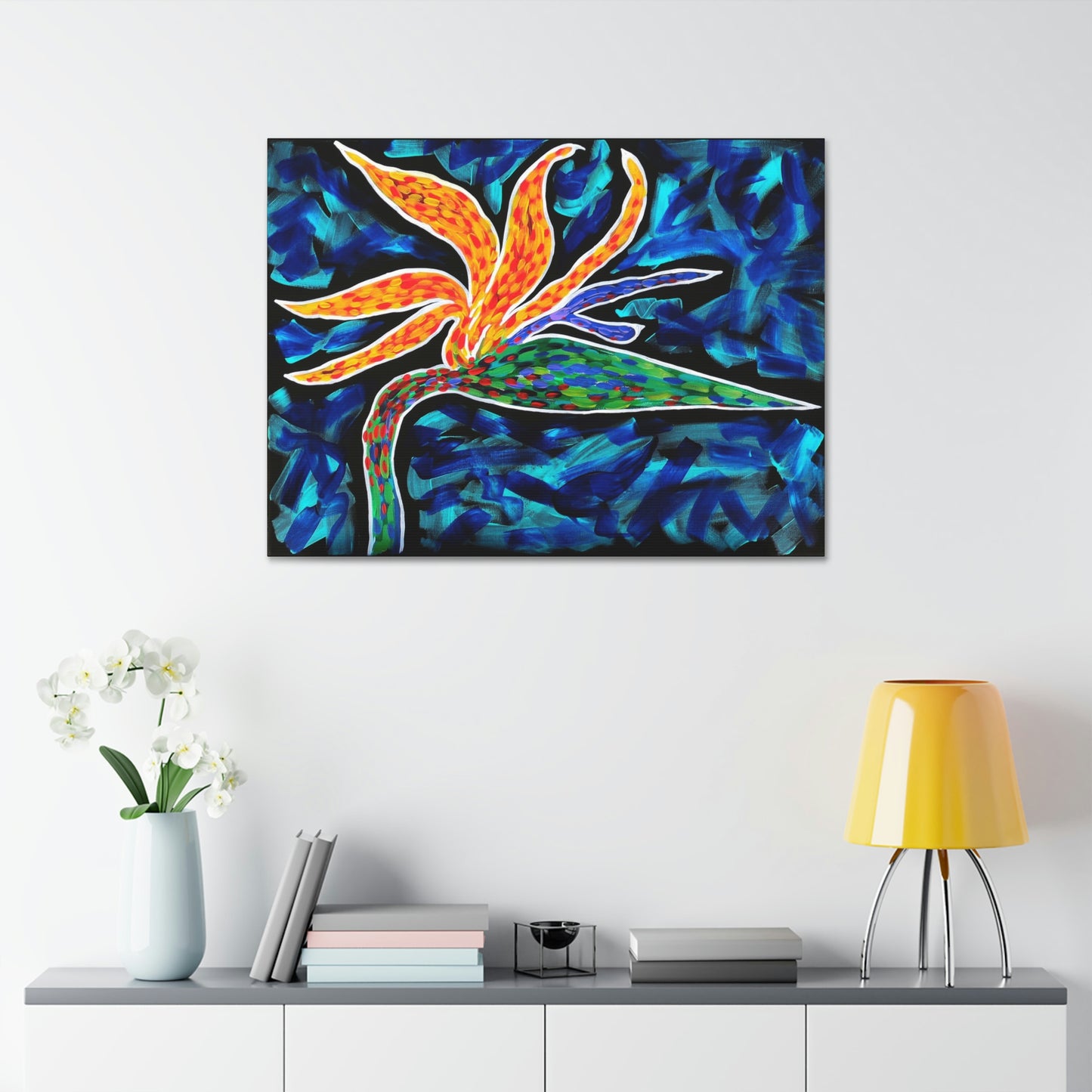 Single Bird of Paradise AoB Premium 1.5" Gallery Canvas