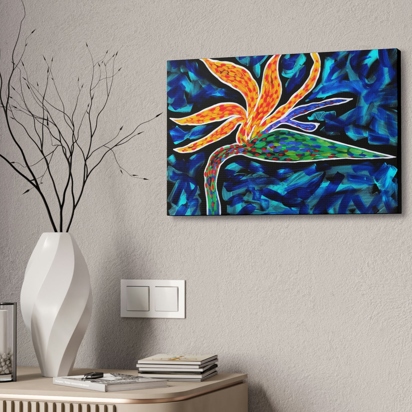 Single Bird of Paradise AoB Premium 1.5" Gallery Canvas