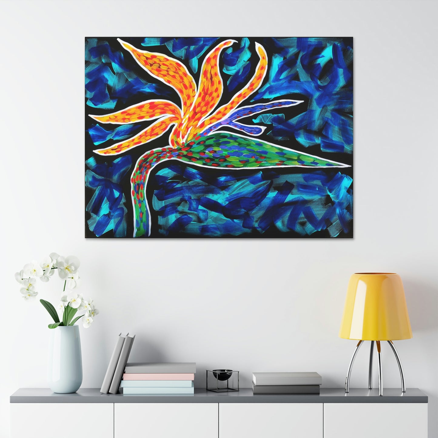 Single Bird of Paradise AoB Premium 1.5" Gallery Canvas