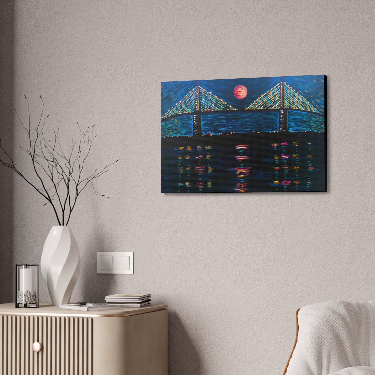 Moonlight Skyway AoB Premium 1.5" Gallery Canvas