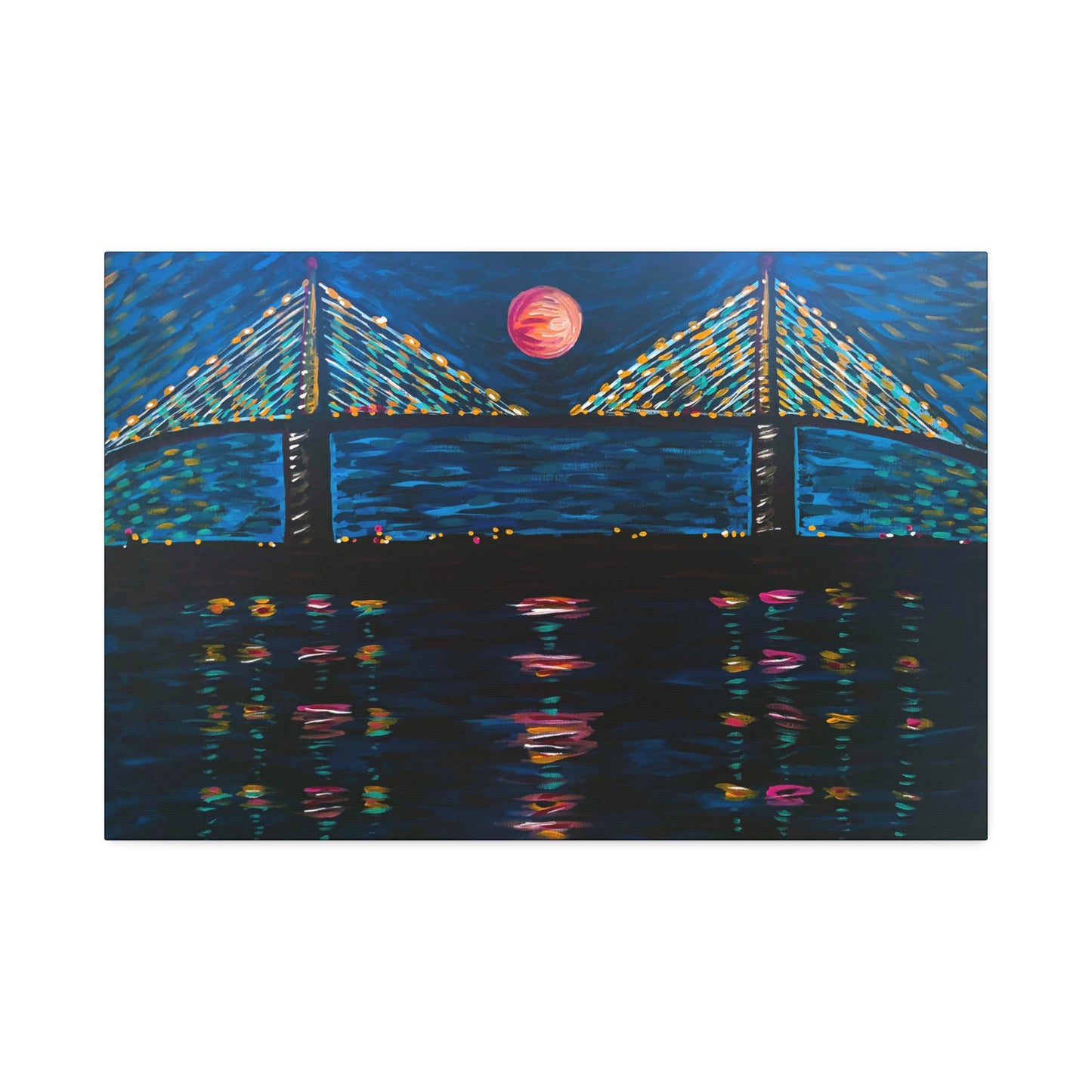 Moonlight Skyway AoB Premium 1.5" Gallery Canvas