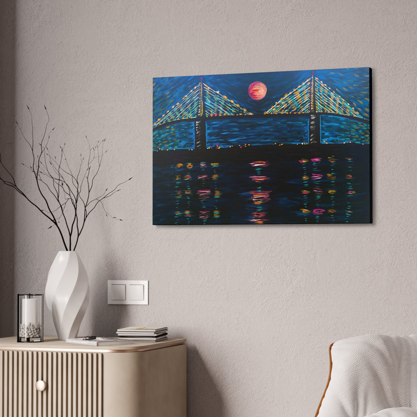 Moonlight Skyway AoB Premium 1.5" Gallery Canvas