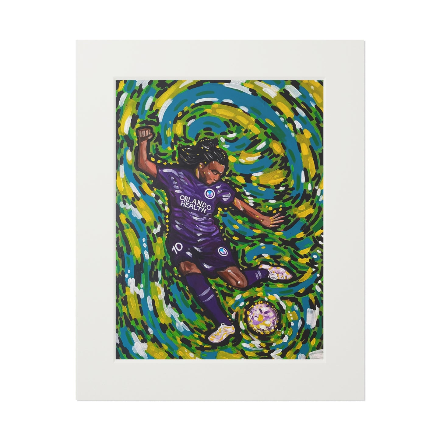 Athlete Series: Marta The GOAT Fine Art Matted Giclée Print