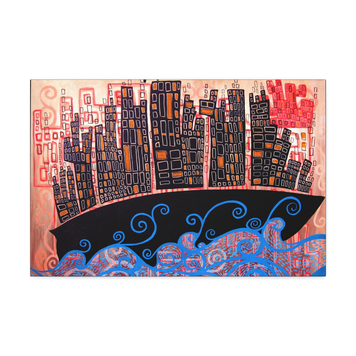 "Cultship Dream Scape" from the Coastal Bold Collection Premium 1.5" Gallery Canvas
