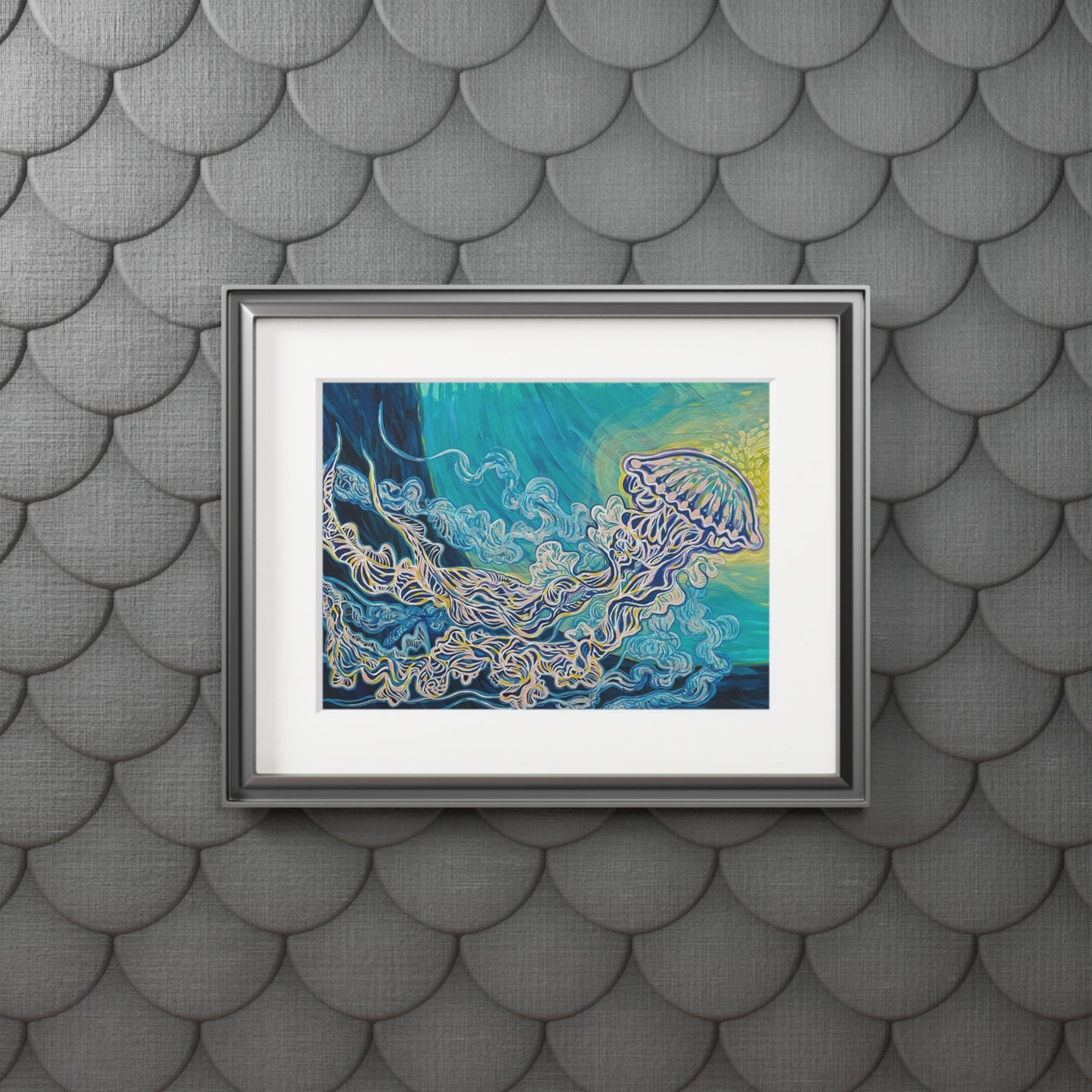 Jellyfish Joy Fine Art Matted Giclée Print
