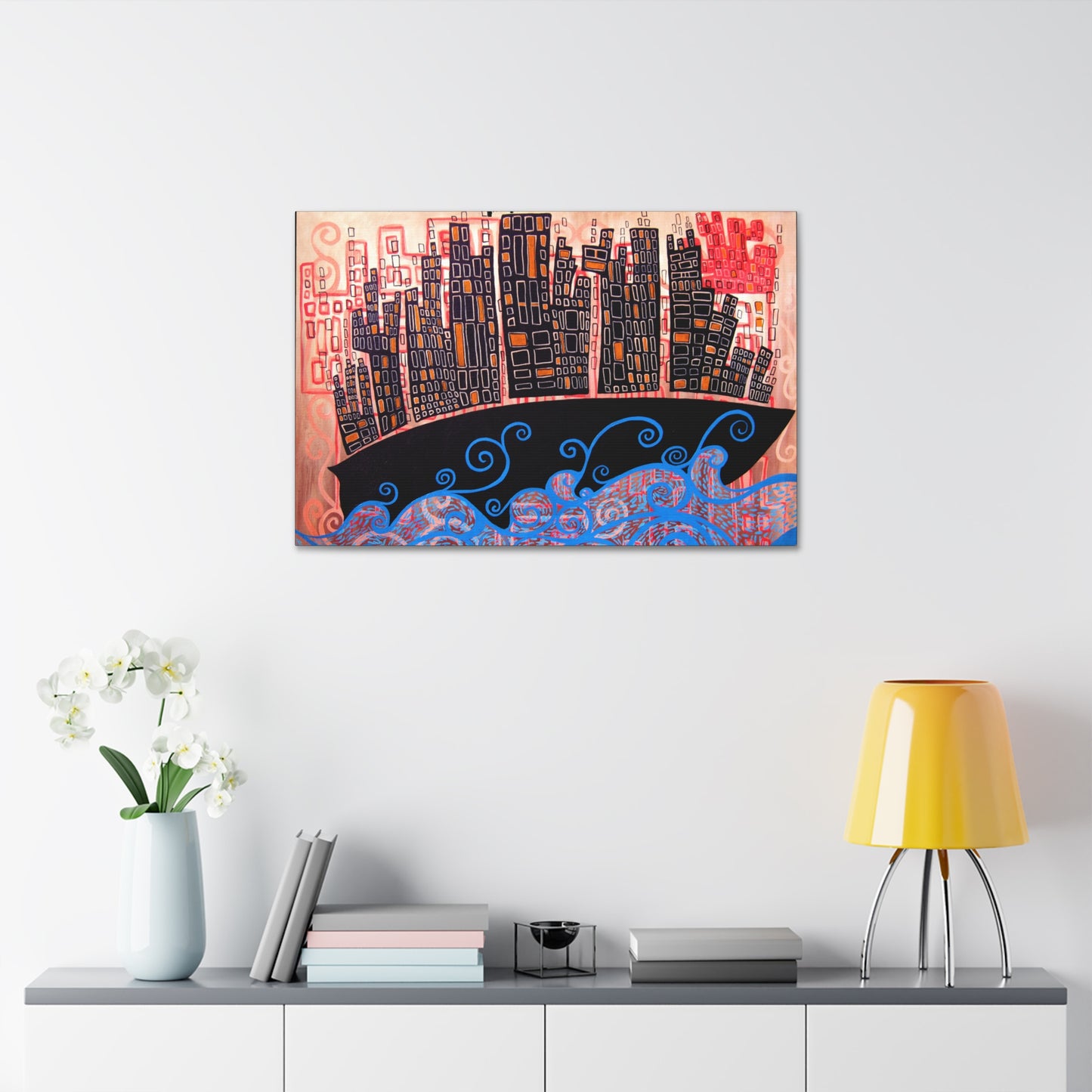 "Cultship Dream Scape" from the Coastal Bold Collection Premium 1.5" Gallery Canvas