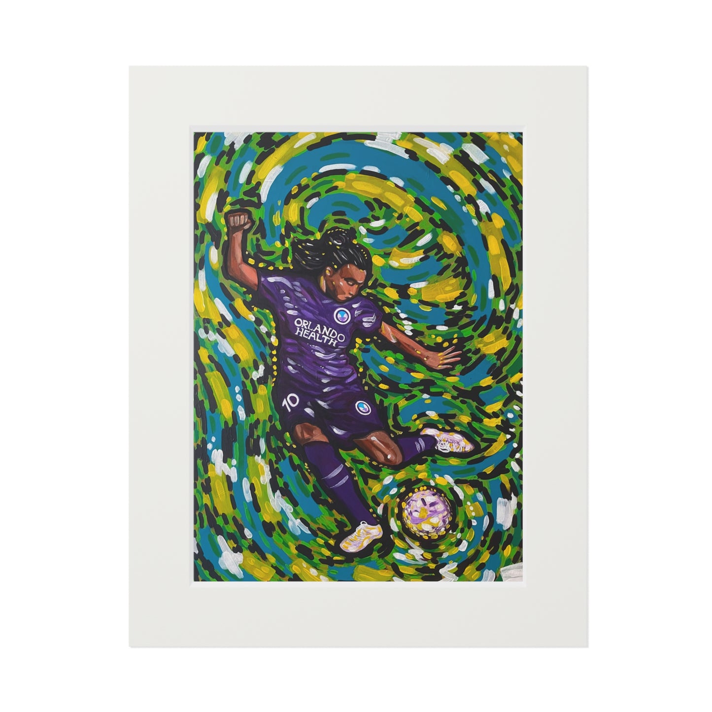 Athlete Series: Marta The GOAT Fine Art Matted Giclée Print
