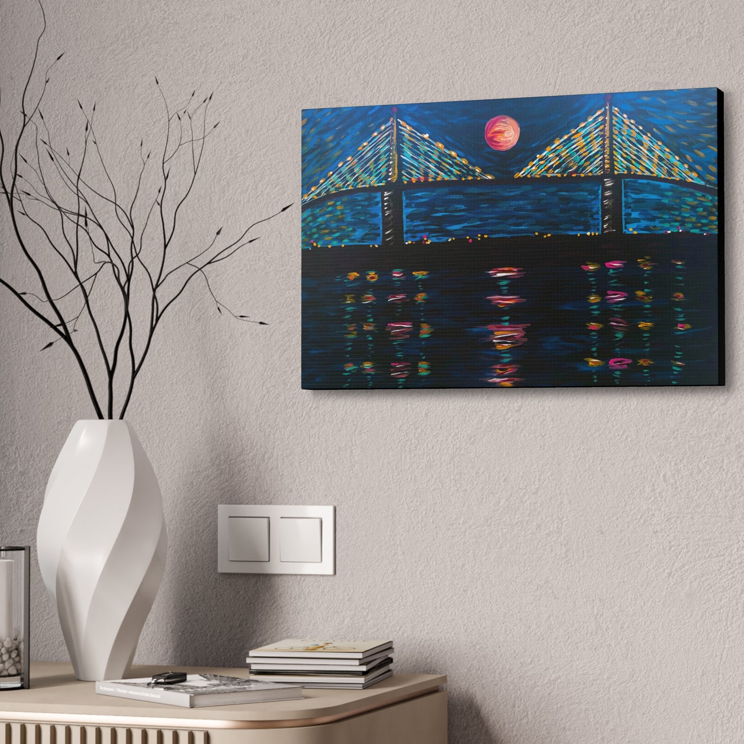 Moonlight Skyway AoB Premium 1.5" Gallery Canvas