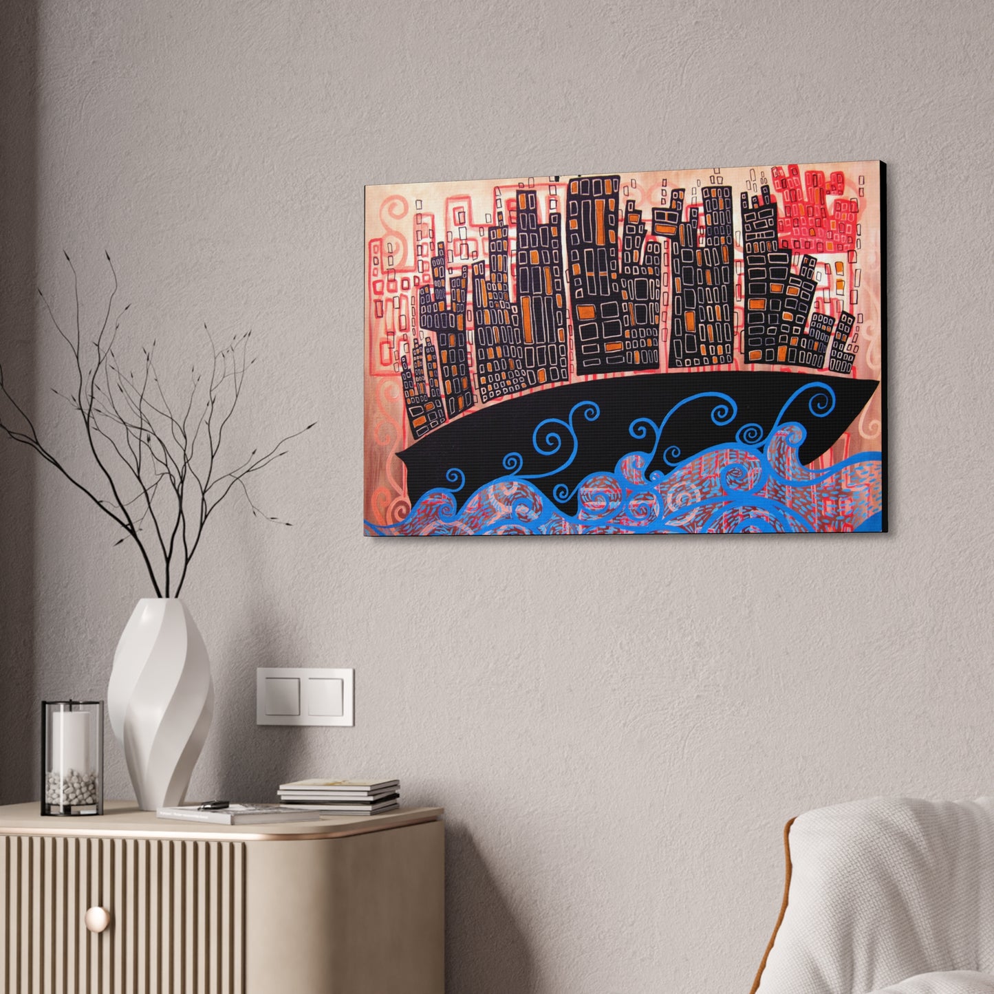 "Cultship Dream Scape" from the Coastal Bold Collection Premium 1.5" Gallery Canvas