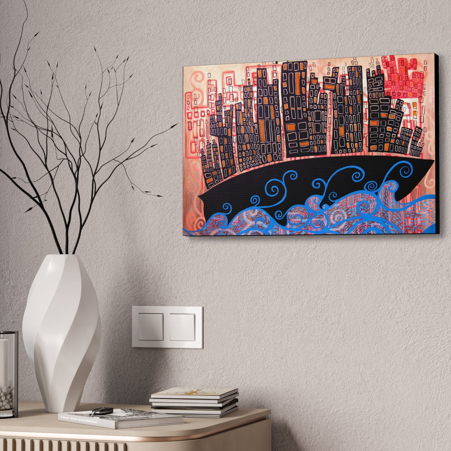"Cultship Dream Scape" from the Coastal Bold Collection Premium 1.5" Gallery Canvas