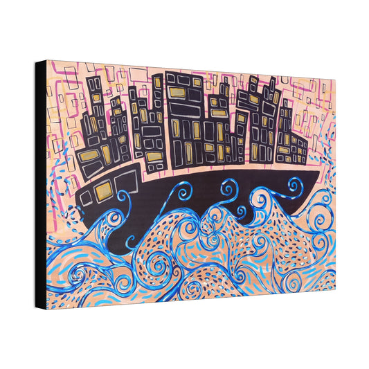 "Dream Ship" from the Coastal Bold Collection Premium 1.5" Gallery Canvas