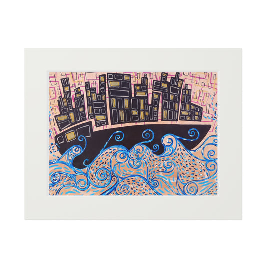Dream Ship Fine Art Matted Giclée Print