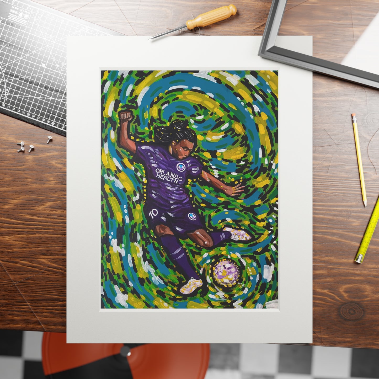 Athlete Series: Marta The GOAT Fine Art Matted Giclée Print