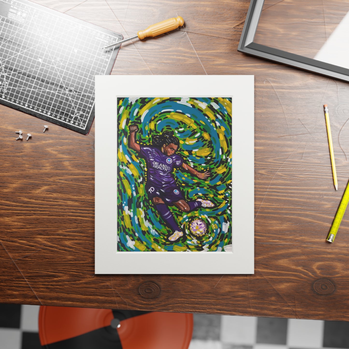 Athlete Series: Marta The GOAT Fine Art Matted Giclée Print
