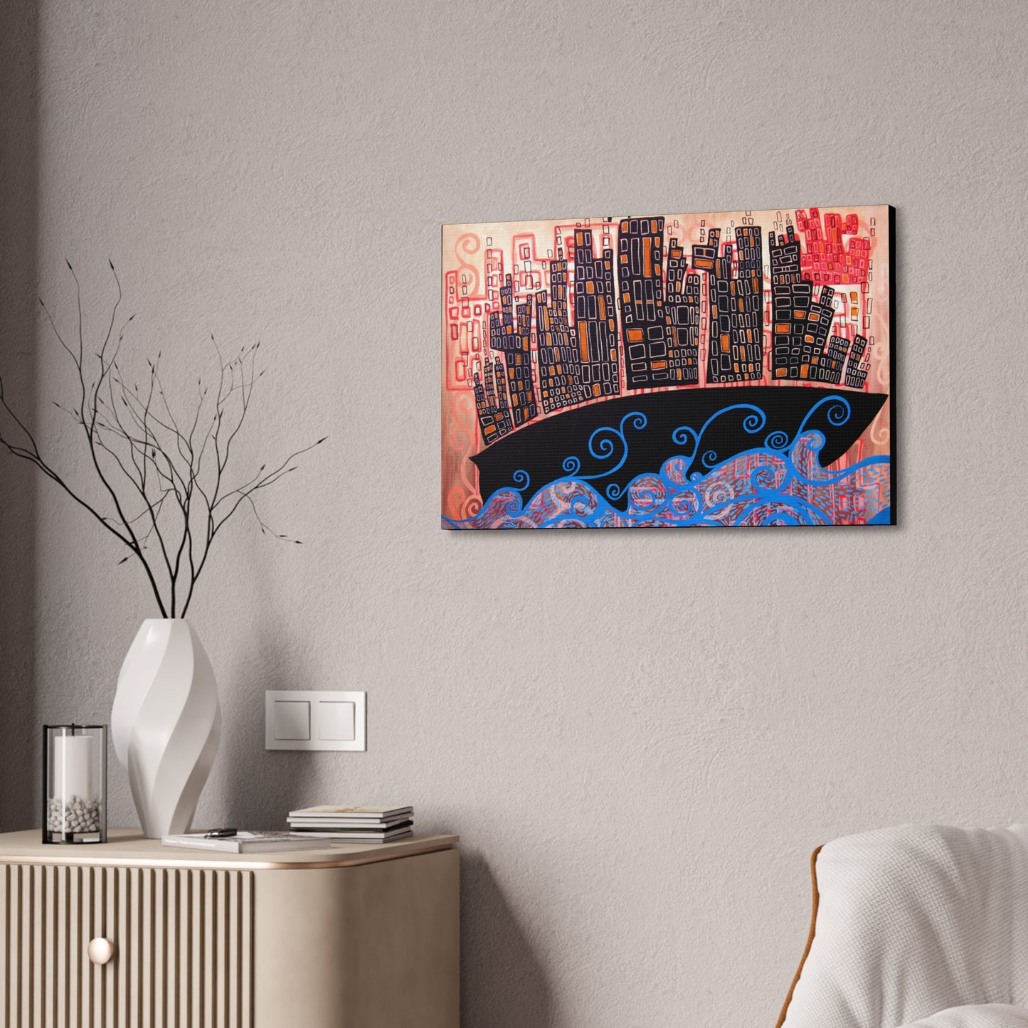 "Cultship Dream Scape" from the Coastal Bold Collection Premium 1.5" Gallery Canvas