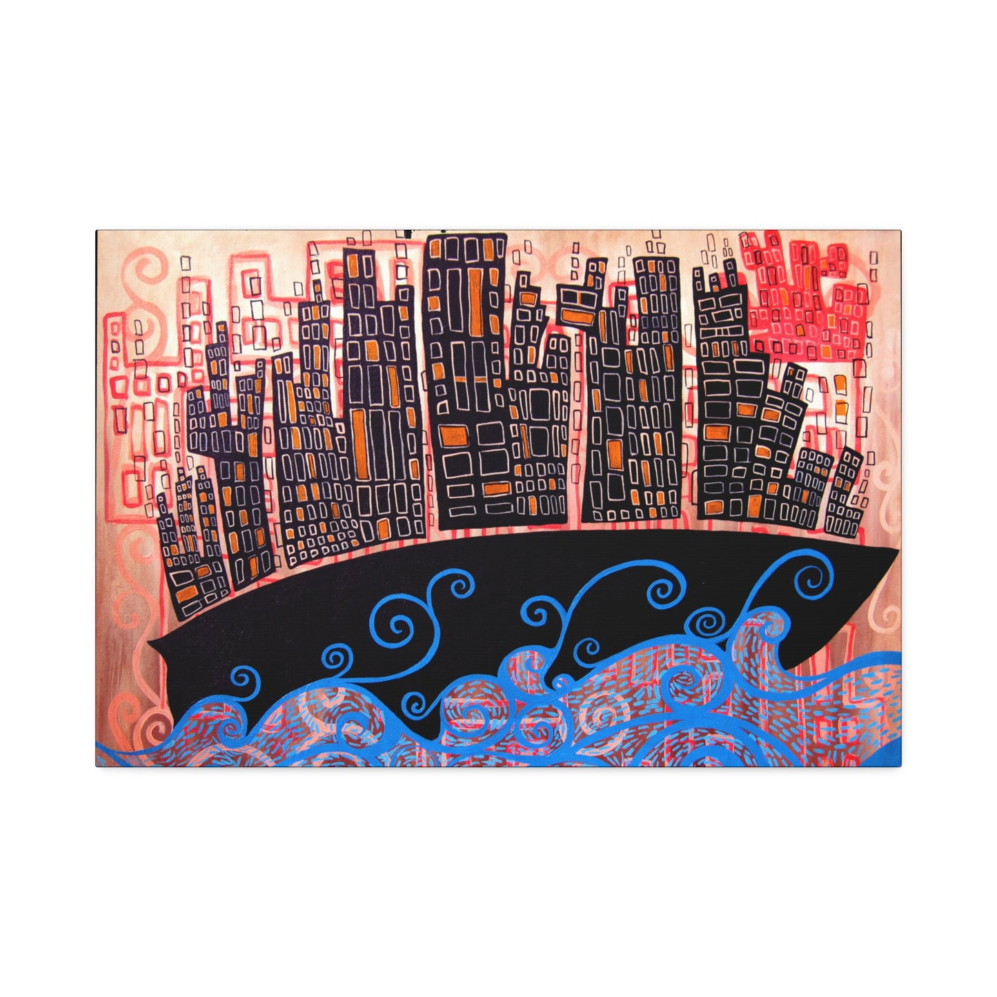 "Cultship Dream Scape" from the Coastal Bold Collection Premium 1.5" Gallery Canvas