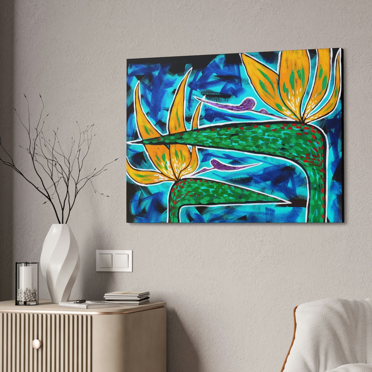 Birds of Paradise Striking AoB Premium 1.5'' Gallery Canvas