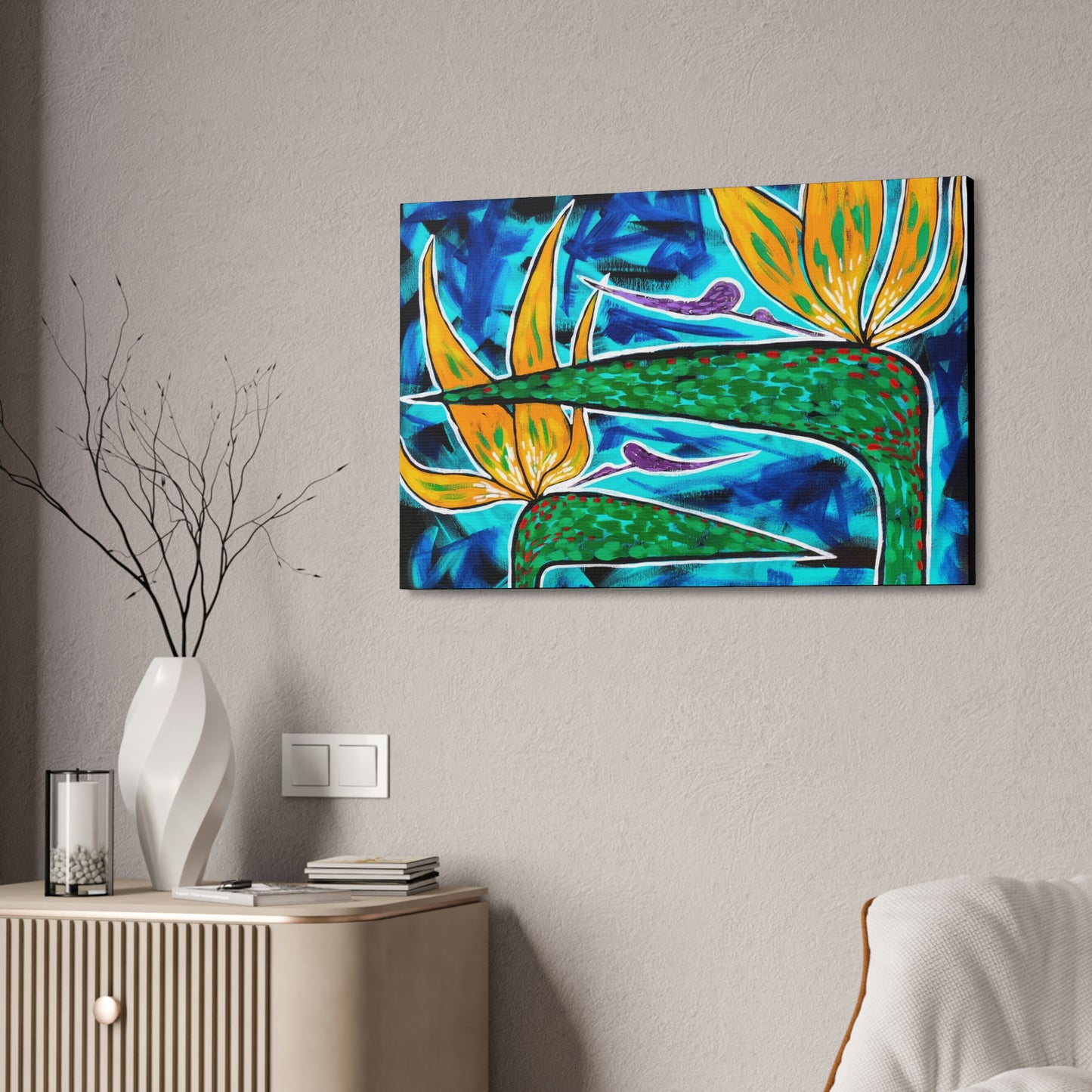 Birds of Paradise Striking AoB Premium 1.5'' Gallery Canvas